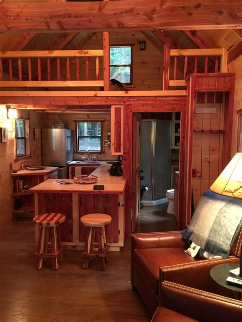12 x 32 cabin with electric, plumbing, and bathroom. Trophy Amish Cabins, LLC - 12' X 32' XTREME Lodge Cedar ...
