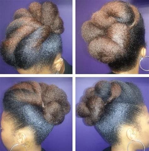 563 Best Updos Images On Pinterest Natural Hair Hair Dos And Black