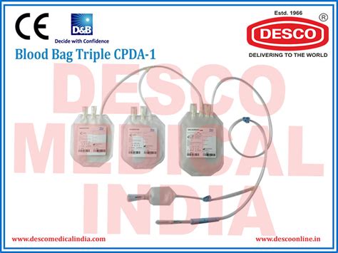 Blood Bag Triple Cpda 1 Deluxe Scientific Surgico Pvt Ltd