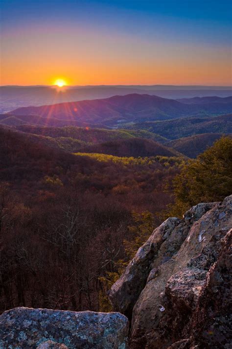 Sunset Over The Appalachians From Bearfence By Appalachianviews 1500