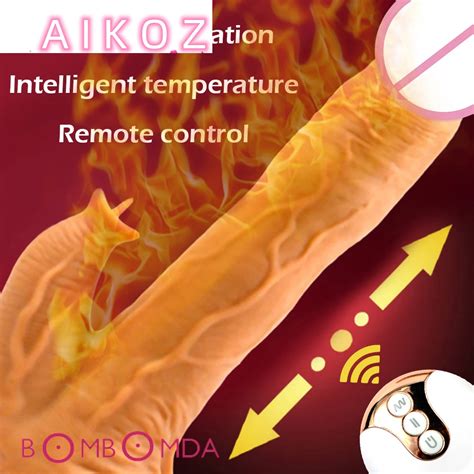 Heating Dildo Vibrator For Women Big Dick Automatic Telescopic G Spot Stimulator Vibrator Sex