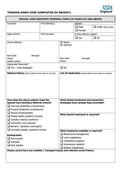 50 Referral Form Templates Medical And General Templatelab