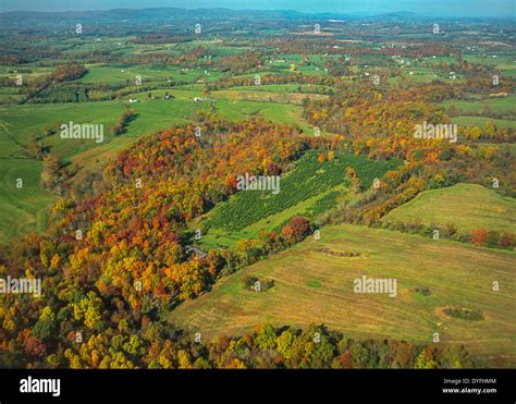 Loudoun County Virginia Usa Aerial Of Fragmented Forest With