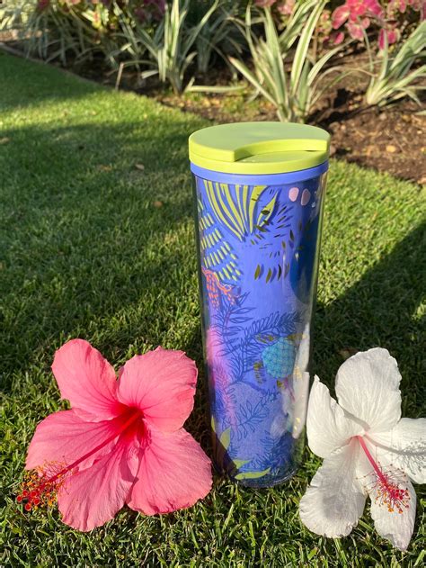Starbucks Hawaii Collection Blue Turtle Hot Cold Tumbler 16 Oz Etsy