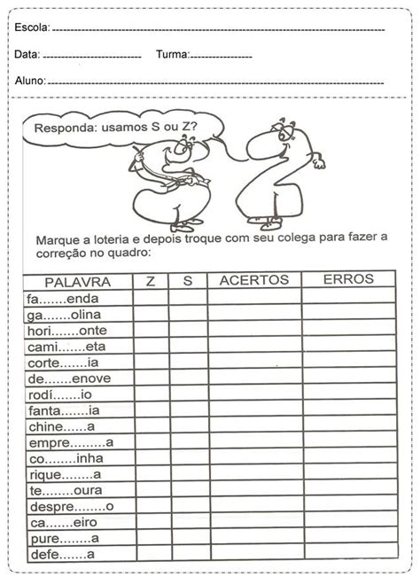Atividades De Português 4° Ano Para Imprimir — SÓ Escola