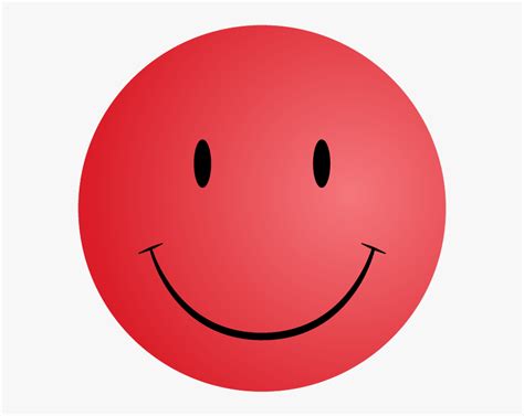 Happy Face Emoji Red