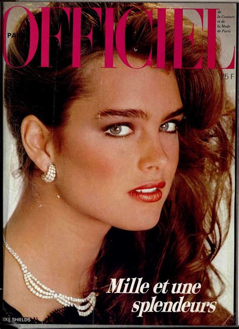 Brooke Shields Covers Lofficiel Magazine France October 1981
