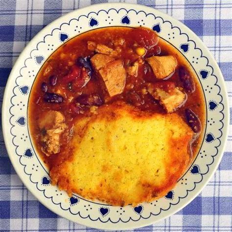 My cornbread recipe makes a large skillet full of cornbread, and i often have half leftover after a meal. Leftover Turkey Chili Soup with Cornbread Dumplings - Rock Recipes