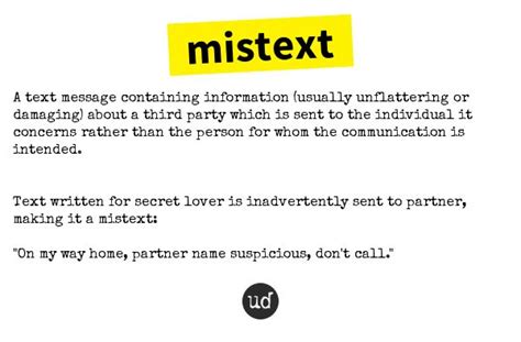 Urban Dictionary Mistext Words Word Of The Day Urban Dictionary