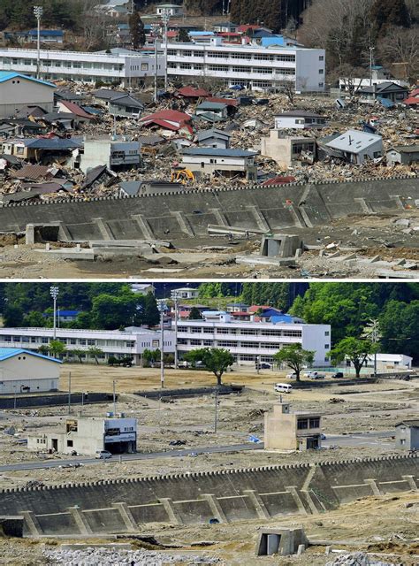 26 Stunning Before And After Photos Of Japan 3 Months After The Tsunami