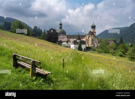 Thunderclouds Pass Over The Münstertal And The Monastery Of Sankt