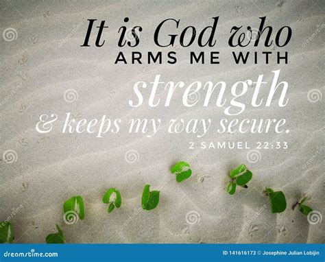 God Gives Me Strength With Bible Verse Design For Christianity With