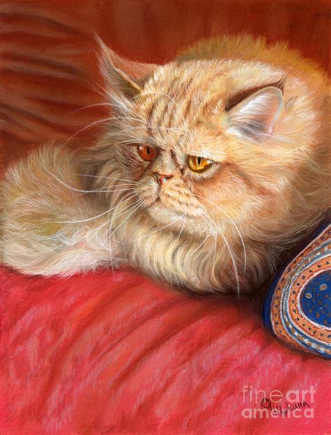 Persian Cat Painting By Svetlana Ledneva Schukina Fine Art America