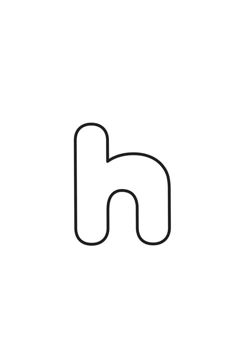 bubble letter h uppercase lowercase freebie finding mom