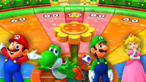 Mario Party 10 Minigames Mario Vs Yoshi Vs Luigi Vs Peach Youtube