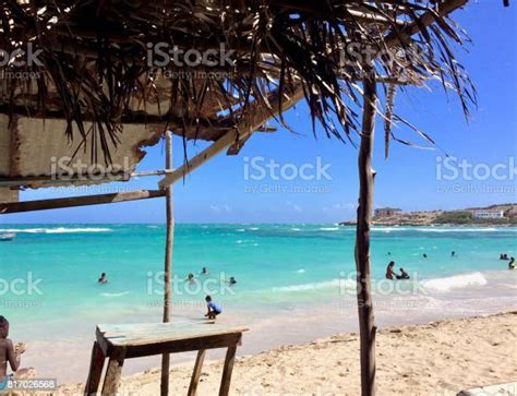 Sunny Summer Afternoon At Beautiful Hellshire Beach Portmore Jamaica Near Kingston Turquoise