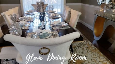 Glam Dining Room Tour How To Set Up A Glam Dining Room Youtube