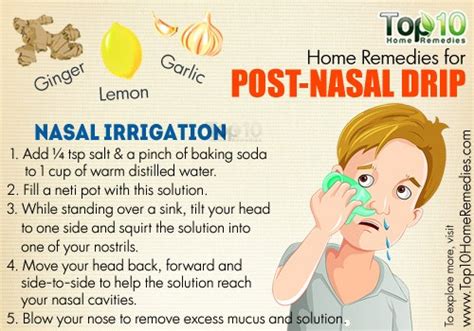 Home Remedies For Post Nasal Drip Top 10 Home Remedies