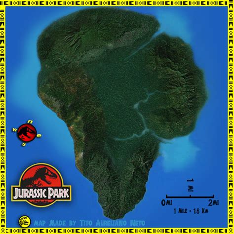 High Resolution Isla Nublar Map By Teslarex Jurassic Park Jurassic