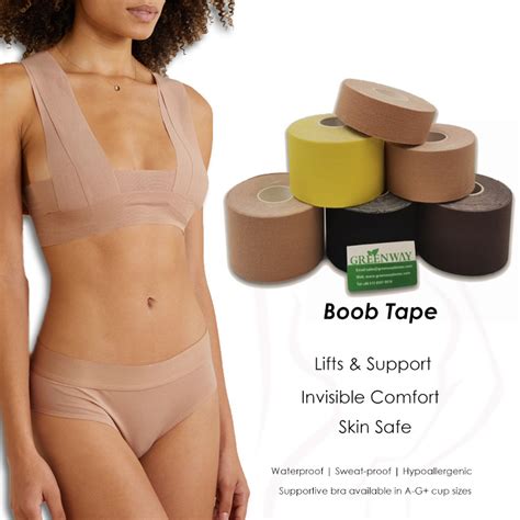 Adhesive Invisible Bra Uplift Boob Tape Waterproof Diy Breast Lift Boob
