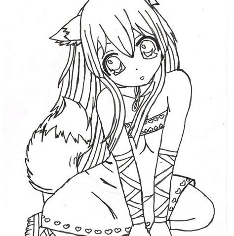 See more ideas about coloring pages, coloring books free printable inuyasha coloring pages for kids. Kids Coloring Pages | Printable Anime Fox Girl - Coloring Home
