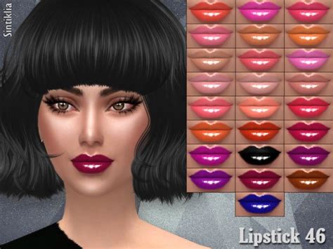 The Sims Resource Sintiklia Lipstick 46 Sims 4 Downloads