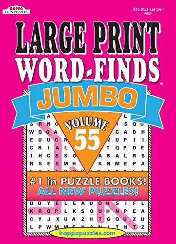Jumbo Large Print Word Finds Puzzle Book Word Search Vol 67 Media Books