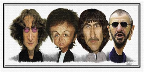 The Beatles By Rocksaw Famous People Cartoon Toonpool