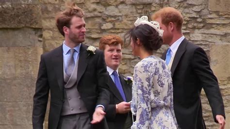 Duke And Duchess Of Sussex Attending His Cousins Wedding Youtube