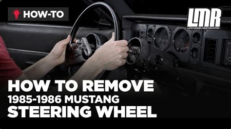 How To Remove Fox Body Mustang Steering Wheel 85 86 Youtube