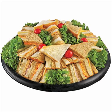 H E B Deli Deluxe Finger Sandwich Party Tray Large Limit Shop