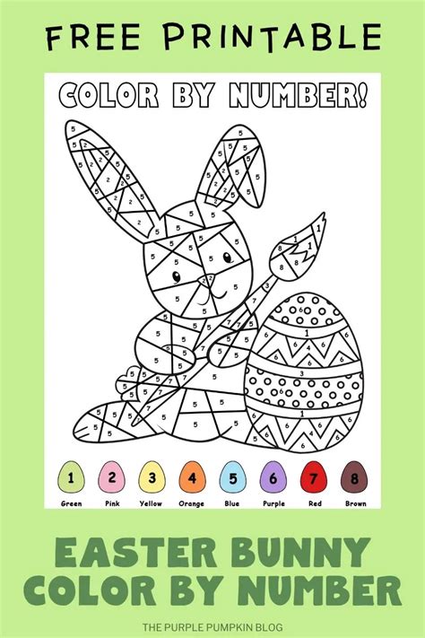 Easter Color By Number Free Printables Printable Templates