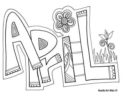 Months of the Year Coloring Pages  Classroom Doodles