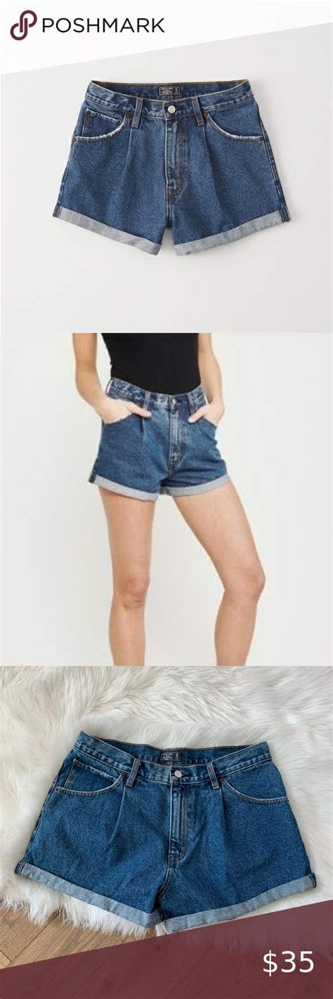Abercrombie And Fitch High Rise Annie Shorts Abercrombie And Fitch Shorts High Shorts Cuffed Denim