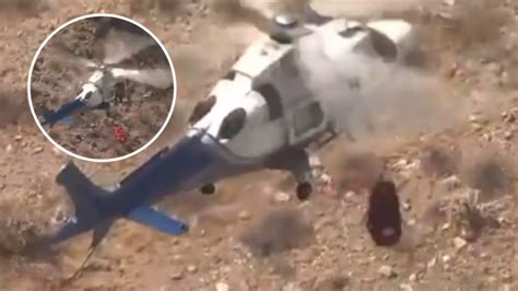 Stretcher Spins Out Of Control During Dramatic Helicopter Rescue Au