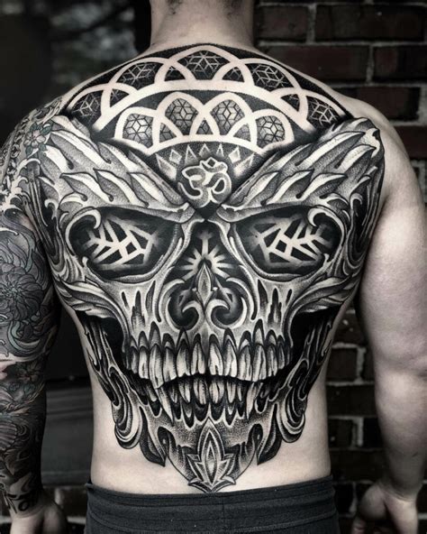 11 Skull Back Tattoo Ideas That Will Blow Your Mind Alexie