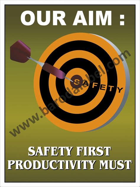 Safety Poster Baroda Label Mfg Co