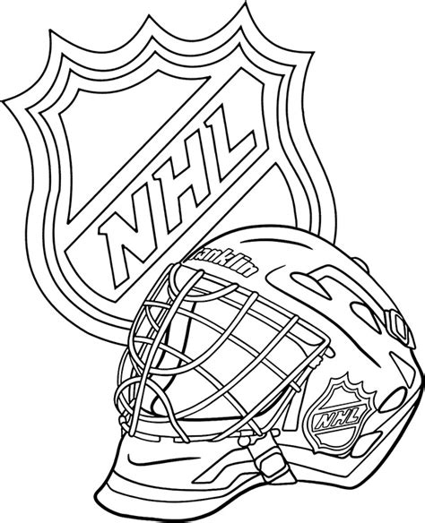Nhl Logo Coloring Page To Print Topcoloringpages Net Coloring Library