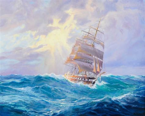 Pictures Ship Sailing Painting Art