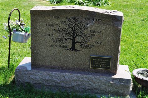 Tombstone Tuesday - Family Tree Stones | Unusual headstones, Grave monuments, Tombstone designs