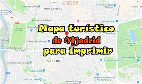 Mapa Turístico De Madrid Em Pdf Para Imprimir Viajar Lisboa