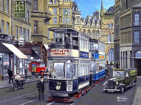 Trams In Bradford Arthur Gills Paintings