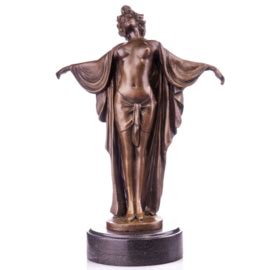 Brons Vrouwelijk Half Naakt Beeld Erotische Bronzen Beelden Bronze
