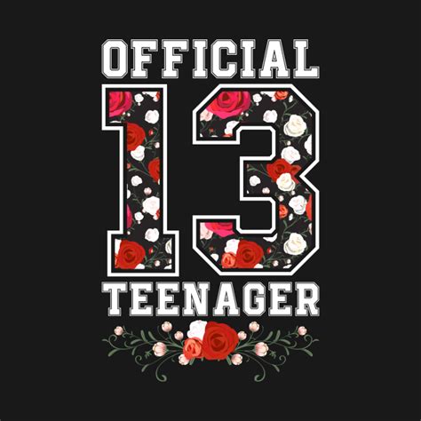 Official 13 Teenager Thirteenth Birthday Party T Shirt Teepublic