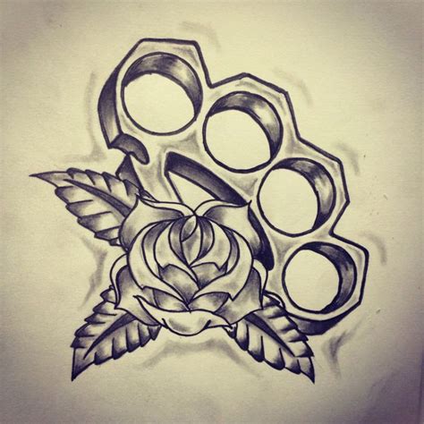 Brass Knuckles Easy Drawing