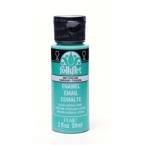 Folkart ® Enamels™ Turquoise 2 Oz Air Brush Painting Folk Art Painting Painting Crafts