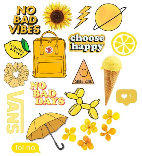 Get free tumblr icons in ios, material, windows and other design styles for web, mobile. Popular Tumblr Trendy Printable Aesthetic Yellow Stickers ...