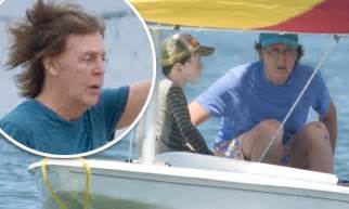 Paul Mccartney Sets Sail In Child Sized Dinghy In The Hamptons Daily