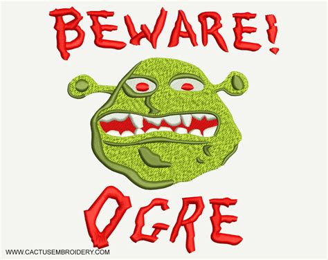 Beware Of Ogre Sign Transborder Media