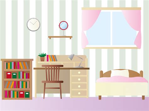 作者名： いしむらや 閲覧数： 2,879 ダウンロード数： 510 利用作品数： 92. 無料イラスト ベッドや机がある部屋 - パブリックドメインQ ...